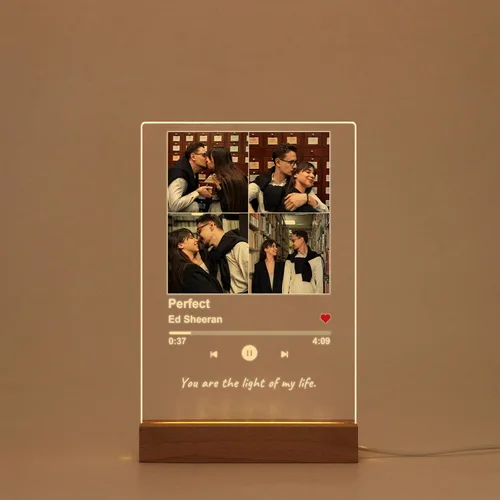 Vista 21 de Placa de música personalizada, cubierta de álbum de canción personalizada, marco de fotos personalizado, arte de vidrio, regalo de fotos, regalo