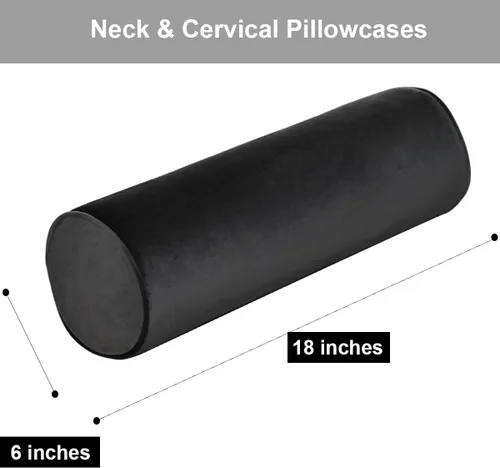 Vista 2 de Fundas de almohada enrollable para el cuello con cremallera - Fundas de almohada bolster/cilíndricas redondas de Luna Llena para dormitorio, sala