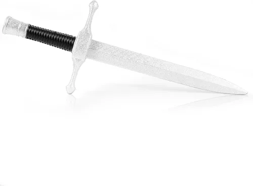 Vista 3 de DAYSTART Espada de espuma de poliuretano, daga falsa de estilo medieval de 16 pulgadas con núcleo interior de plástico para teatro, accesorio