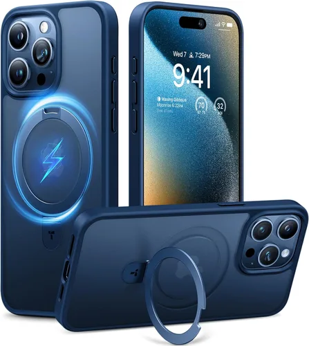 Vista 16 de TORRAS Funda magnética para iPhone 13 Pro Max de 6.7 pulgadas [compatible con Magsafe] con soporte, [protección contra caídas de grado militar] a