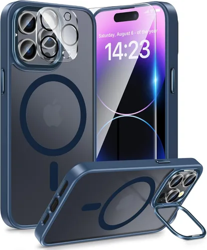 Vista 87 de FNTCASE Funda para Samsung Galaxy Z Flip 8 con soporte magnético giratorio de 360 grados, color negro Compatible con MagSafe, protección completa