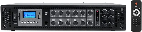 Vista 3 de Rockville RCS180-6 6-Zone 70V Restaurant Amp Bundle con 12 altavoces