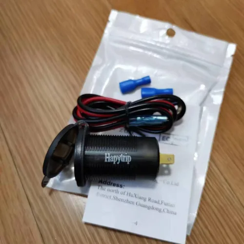 Vista 6 de Hapytrip - Salida USB de 12 voltios de 12 voltios, puerto doble de carga rápida 3.0 y USB C PD3.0, enchufe de cargadores de batería de coche