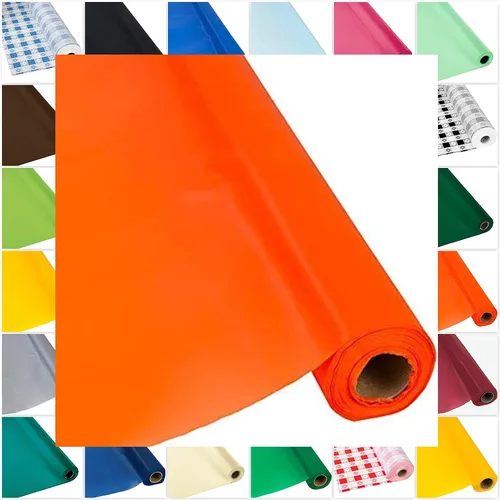 Vista 2 de DIY Craft - Rollo de plástico negro para mesa de banquete, 300 pies de largo (26 colores)