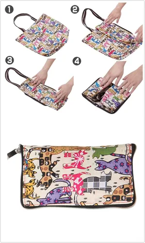 Vista 7 de Bolsas de compras reutilizables, plegables, lavables, impermeables, grandes, resistentes y resistentes para uso diario