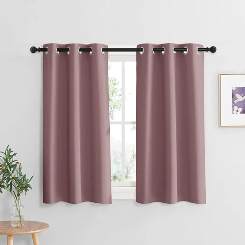 Vista 122 de RYB HOME - Cortinas para armario de 36 pulgadas, cortinas para oscurecer la habitación con ojales resistentes a la oxidación, cortinas de Aqua