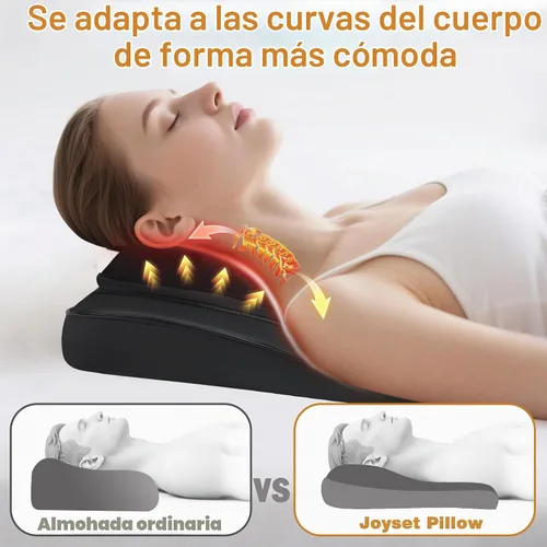 Vista 2 de Joyset Masajeador de espalda con calor, cojín de silla Shiatsu para la espalda baja Upper & Lower Back 2-Level Heat, 16 Nodes Bidirectional Deep