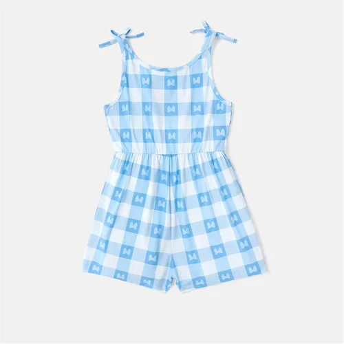 Vista 5 de Disney Ropa de verano para niña pequeña, mameluco floral, overol de verano para bebés