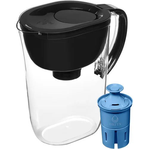 Vista 14 de Jarra con filtro de agua Brita Everyday Elite, elimina el 99% del plomo, incluye 1 filtro, capacidad de 10 tazas, color negro