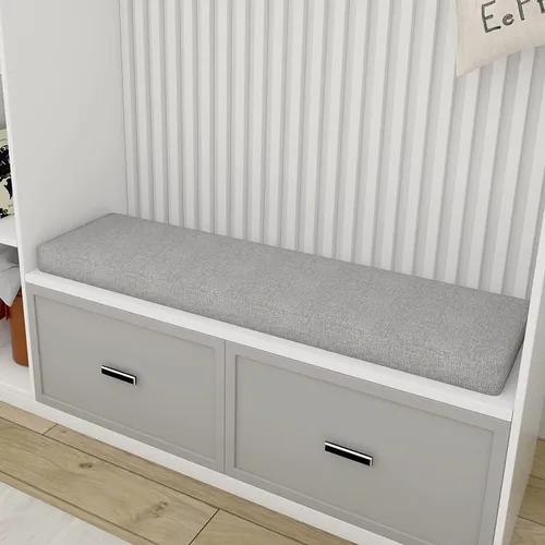 Vista 6 de ROFIELTY Cojín de banco de tamaño personalizado, para asiento de banco o columpio, en patio, porche, interiores o exteriores (tamaño personalizado)