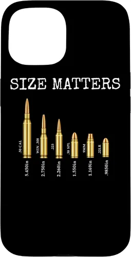Vista 6 de Ammo & Gun Lover Shirt, Size Matters, Bullets & Caliber Case for iPhone 17
