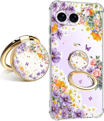 Vista 9 de for Google Pixel 7 Case，Google 7 Phone Case，for Girls Women Cover Design Dual Layer Slim Fit Drop Proof Impact Resistant Shockproof Clear Case