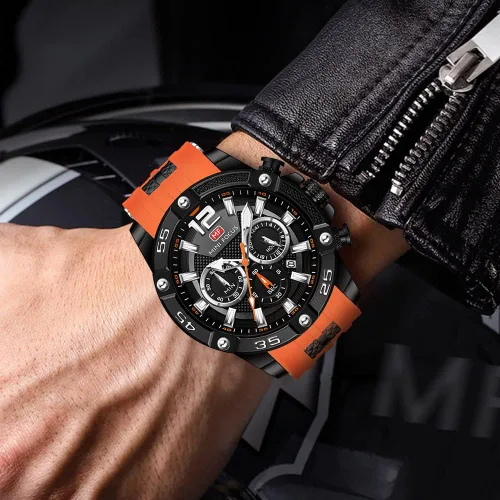 Vista 2 de AIMES Watch for Men Sport Military Waterproof Chronograph Mens Watches Analog Quartz Big Face Classic Stylish Fashion Casual Designer Business Work