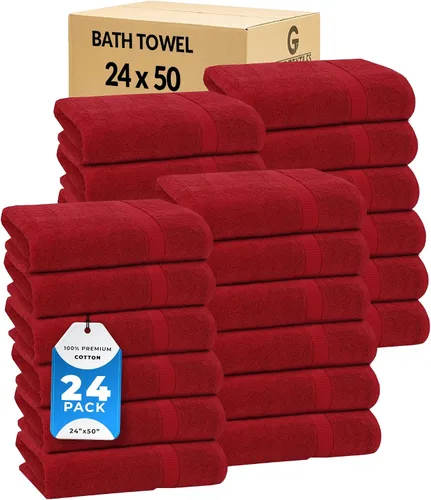 Vista 25 de GOLD TEXTILES Juego de 24 toallas de baño negras de alta absorción, multiusos, secado rápido, para piscina, gimnasio, hotel, spa