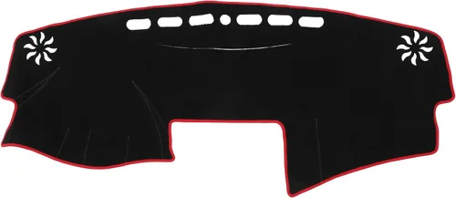 Vista 8 de Cubierta de salpicadero compatible con Toyota Camry 2007-2011, antideslizante, de poliéster, color negro, cubierta protectora