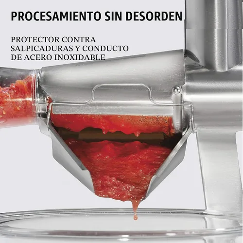 Vista 5 de Weston Colador de tomate de metal, tolva de 1 galón, acero inoxidable Dual Mount System Attaches To Many Surfaces Splash Guard Includes