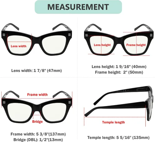 Vista 2 de Eyekepper Paquete de 4 lentes de lectura progresivos multienfoque con bloqueo de luz azul para mujeres, sin línea, multifocales, 1.0