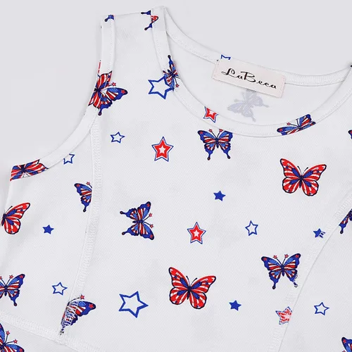 Vista 4 de LaBeca - Vestido sin mangas o de manga larga para niñas, vestidos informales con diseño de unicornio o sirena para niñas pequeñas o grandes