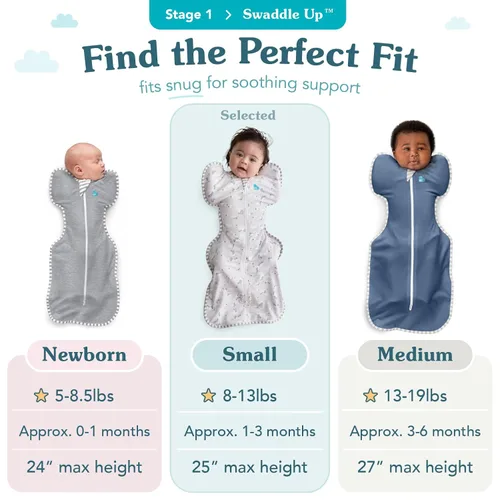 Vista 3 de Love to Dream Swaddle Up 2-in-1 Transition Bag 1.0 TOG, 8-13 lbs, Olive Big Sky Charcoal