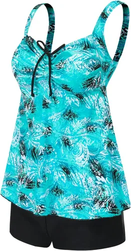 Vista 2 de DANIFY Plus Size Swimsuit for Women Tankini Swimdress Tummy Control Swimwear Cover up Swim Dress Two Piece Bathing Suit