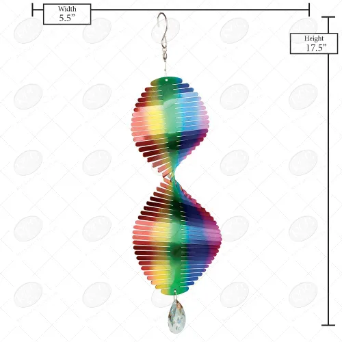 Vista 3 de Red Carpet Studios 31331 Spiral Spinner Rainbow, 15 pulgadas, multicolor