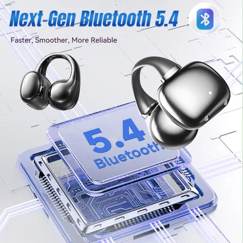 Vista 6 de Kinglucky i121 - Auriculares inalámbricos Bluetooth con clip de oreja con micrófono, cancelación de ruido, impermeables IPX4, para orejas pequeñas