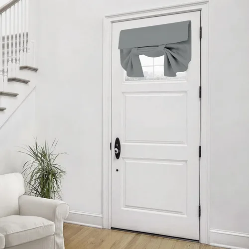 Vista 17 de Cortinas para puerta de aula, cortina de ventana con protección total de privacidad, panel de ventana opaco sólido, para puertas de vidrio, puertas