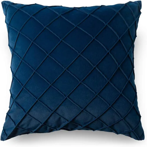 Vista 7 de PLWORLD Funda de almohada lumbar negra de 12 x 20 pulgadas, funda de cojín plisada de terciopelo, solo 1 funda, sin relleno
