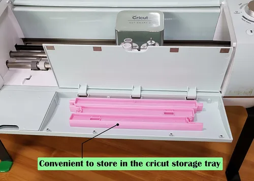 Vista 4 de Bandeja de extensión compatible con Cricut Maker 4 / Maker3 / Maker y Explore Air 4 / Air3 / Air2 / Air, soporte extensor de alfombrilla de corte