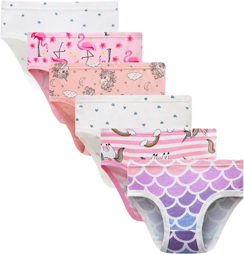 Vista 28 de Barara King - Ropa interior de algodón suave para niñas pequeñas, infantes y niños