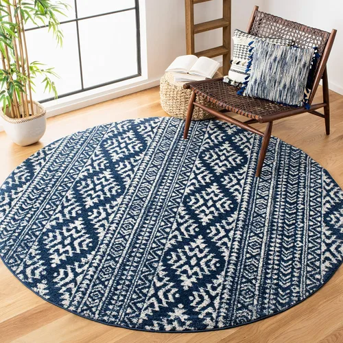 Vista 26 de SAFAVIEH Tapete decorativo de la colección Tulum de 2 x 3 pies, color negro y marfil, diseño tribal bohemio marroquí, no desprende pelo y es