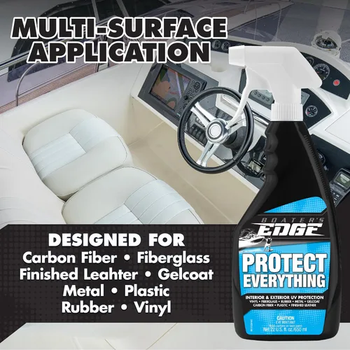 Vista 3 de BOATER'S EDGE Protege todo – Spray protector UV para interiores y exteriores multisuperficie, 32 onzas (BE1722)