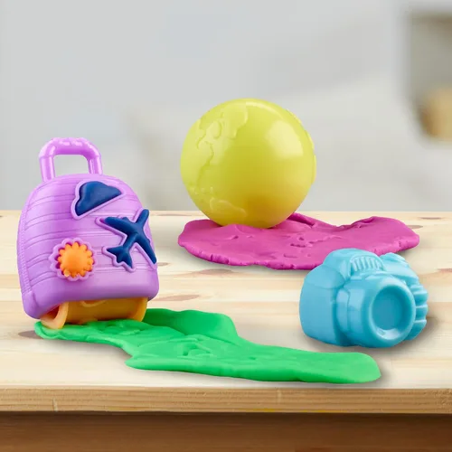 Vista 15 de Play-Doh Airplane Explorer - Juego de iniciación, juguetes preescolares para niñas y niños de 3 años y más con Jet, tapete de juego de mapa