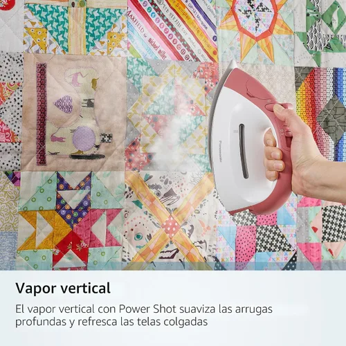 Vista 6 de Plancha de vapor inalámbrica Panasonic, Compacta, Ligera, con estación de carga NI-QL300R