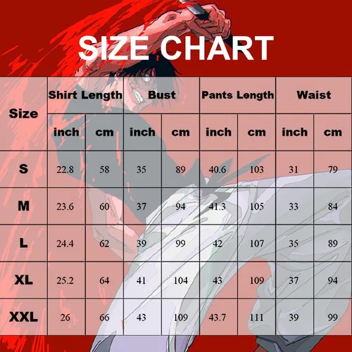 Vista 6 de Toji Fushiguro Cosplay para hombre Jujutsu Kaisen Toji Fushiguro camisa pantalones conjunto completo