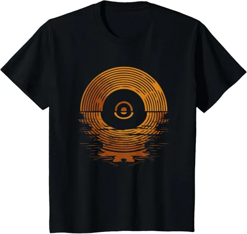 Vista 40 de Vinyl LP Records - Camiseta de vinilo Sunset Negro