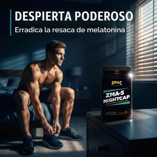 Vista 8 de ZMA-5 Nightcap Rapid Recovery - Suplemento preentrenamiento para sueño profundo, 15.87 oz