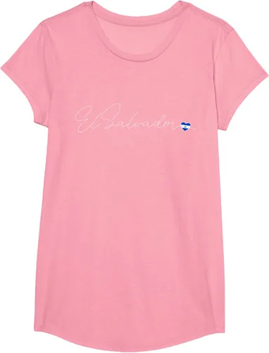 Vista 69 de Camiseta Simple Love El Salvadoreño con diseño de corazón en El Salvador