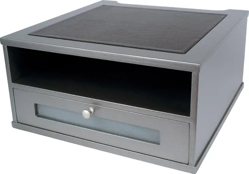 Vista 3 de Victor, elevador de monitor de madera, 1175, plateado clásico Plateado (Classic Silver)