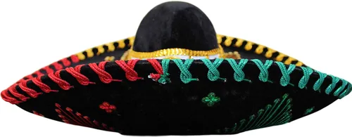 Vista 5 de Auténtico sombrero estilo flores de mariachi sombrero mexicano de primera calidad hecho en México elige