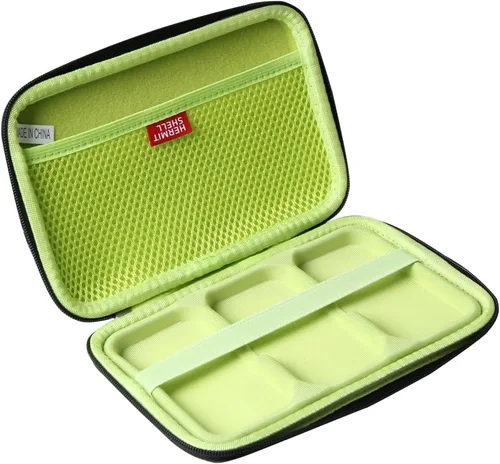 Vista 4 de Hermitshell Estuche de viaje duro para SanDisk 1TB 2TB 4TB 8TB 500GB Extreme Portable SSD (Negro+Monterey, funda para 3 discos duros)