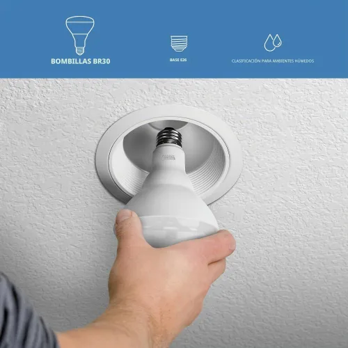 Vista 6 de Feit Electric Bombilla LED BR30 5CCT regulable - equivalente a 65 W