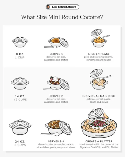 Vista 5 de Le Creuset Mini Cocotte redonda de gres, 237 ml, alcachofa