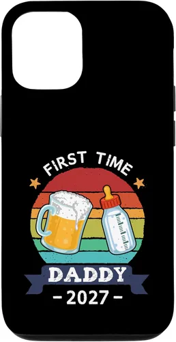 Vista 28 de First Time Daddy 2027 Funny Dad to Be Pregnancy Reveal Case for iPhone 17