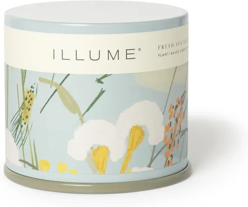 Vista 10 de Illume, Vela Leche de Coco Mango Demi Vanity Tin 3 onzas