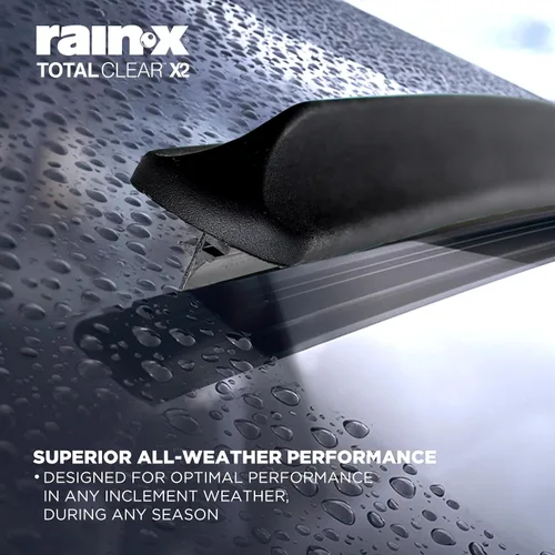 Vista 7 de Rain-X 810337 Total Clear Beam - Limpiaparabrisas de 20 pulgadas (x2) para todo tipo de clima, con escobilla de goma para limpieza suave