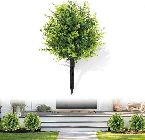 Vista 67 de RECUTMS Guirnalda artificial de otoño, plantas de vegetación sintética 1 pieza seda marrón