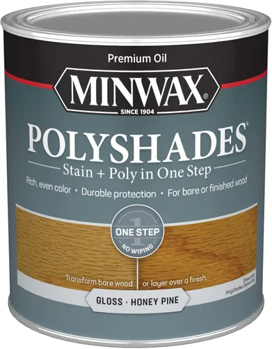 Vista 28 de Barniz Minwax 213104444 PolyShades Miel
