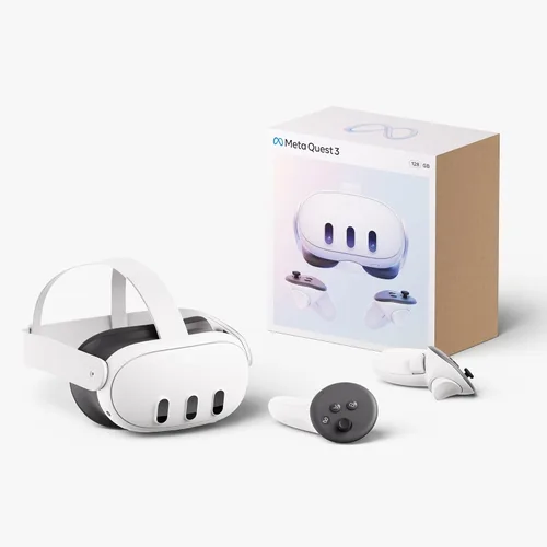 Vista 4 de Meta Quest 3 512GB Breakthrough Mixed Reality Powerful Performance Asgards Wrath 2 and Meta Quest+ Bundle