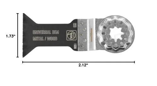 Vista 8 de Fein Starlock E-Cut - Hoja de sierra universal de corte de precisión para madera, yeso y plásticos, bimetálica con dientes ondulados universales